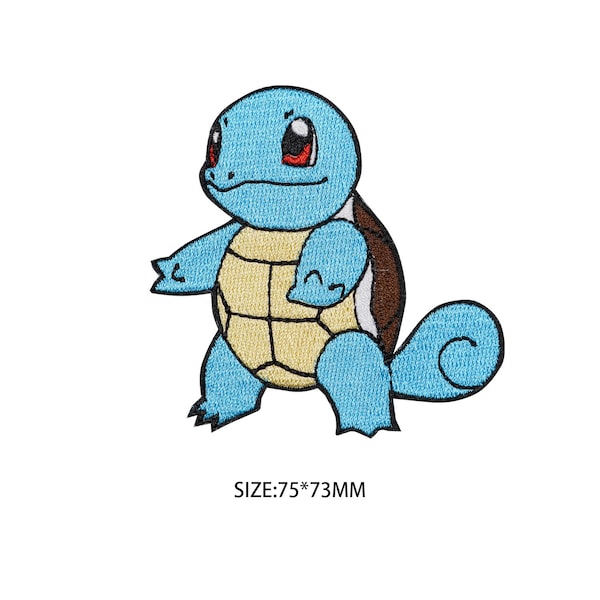 Squirtle patch Pokemon iron on patch sew on patch anime cartoon patch bag patch jack patch Pokemon decal Cosplay kids costume gifts