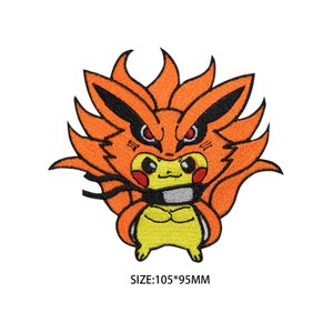 Pikachu patch Pokemon ijzer op patch naaien op patch anime cartoon patch bag patch patch patch Pokemon sticker Cosplay kinderen kostuum verjaardagscadeaus