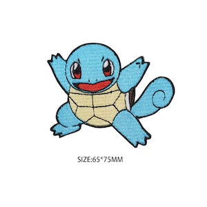 Squirtle patch Pokemon ijzer op patch naaien op patch anime cartoon patch bag patch patch patch Pokemon sticker Cosplay kinderen kostuum geschenken