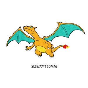 Charizard Patch Pokemon Iron on Patch Sew on Patch Anime Cartoon Patch ...