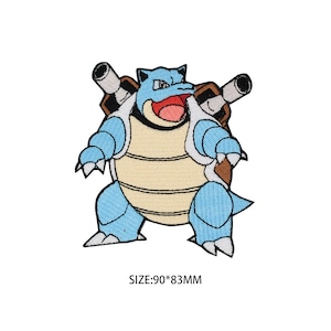 Blastoise patch Pokemon opstrijkbare patch naaien op patch anime cartoon patch zak patch jack patch Pokemon sticker Cosplay kinderen kostuum geschenken