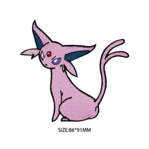 Espeon patch Pokemon ijzer op patch naaien op patch anime cartoon patch bag patch jack patch Pokemon decal Cosplay kinderen kostuum verjaardagscadeaus