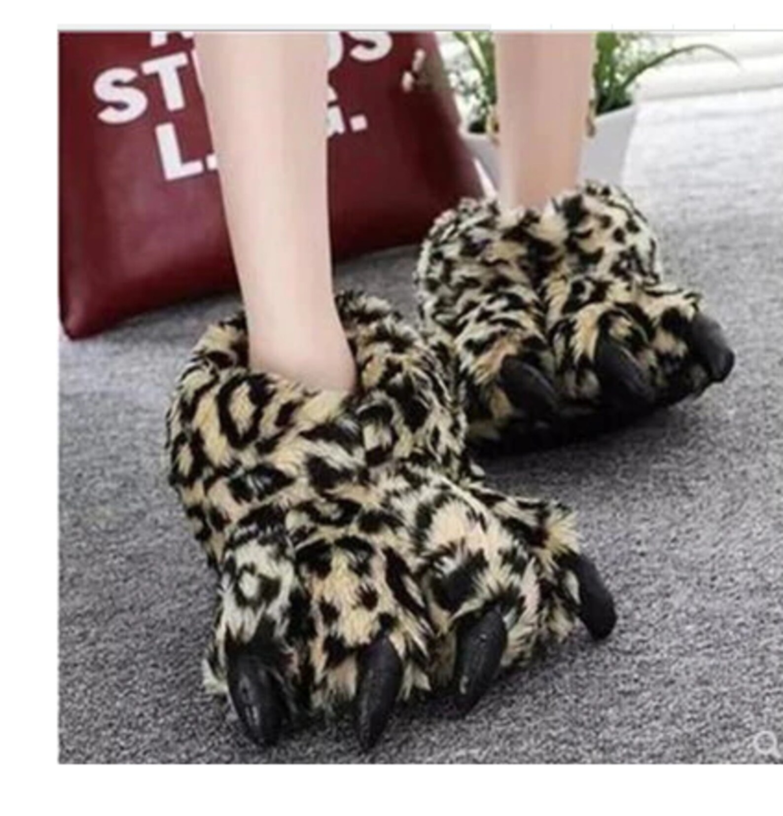 Animal Paw Shoes For Women Winter House Slippers Unisex Woman Etsy