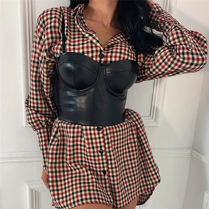 Ribbed Waist Belt Corset Under Bust