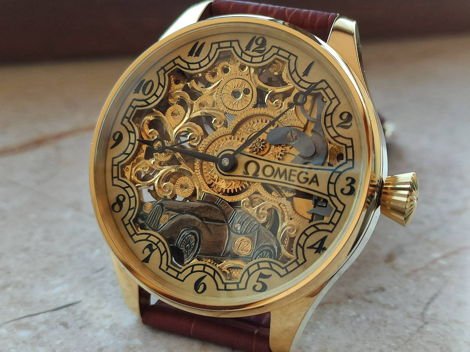 omega skeleton watch