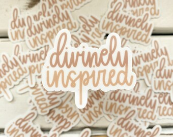 Divinely Inspired Vinyl Waterproof Sticker