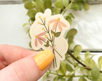 Floral Bunch Vinyl Waterproof Sticker
