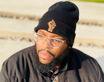 Black lives matter hat for adults and kids, Unisex BLM beanie, Black lives matter beanie, Winter gear, Black lives cap, BLM face mask