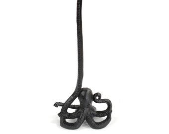 Traditional Cast Iron Toilet Roll Holder , Kitchen Towel Holder or Loo Roll Holder. Nautical Octopus design