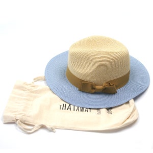 Two Tone Folding Panama Sun & Travel Hat