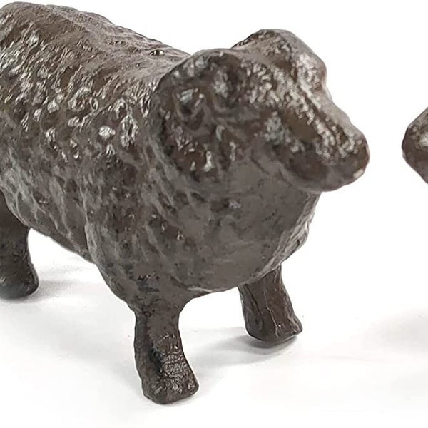 Cast Iron Bookends or Door stops. A set of 2 Sheep. Ideal for an animal lover & book lover alike. Farmhouse country chic style(Pack of 2)