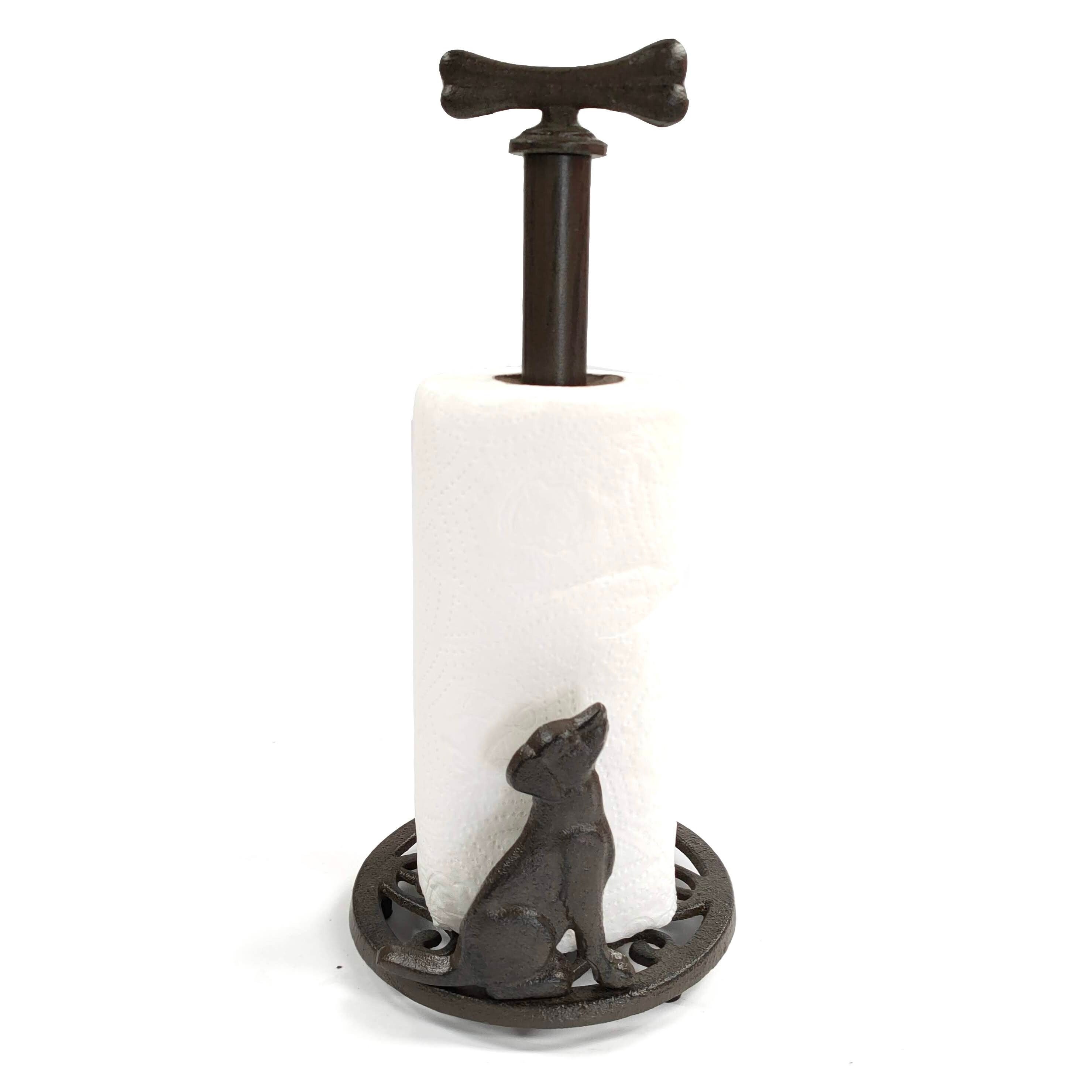 BEAUTIFUL HANDWROUGHT IRON SPIRAL TOILET ROLL HOLDER WALL MOUNTED TISSUE RACK by Bowley & Jackson 