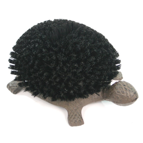 boot brush with water