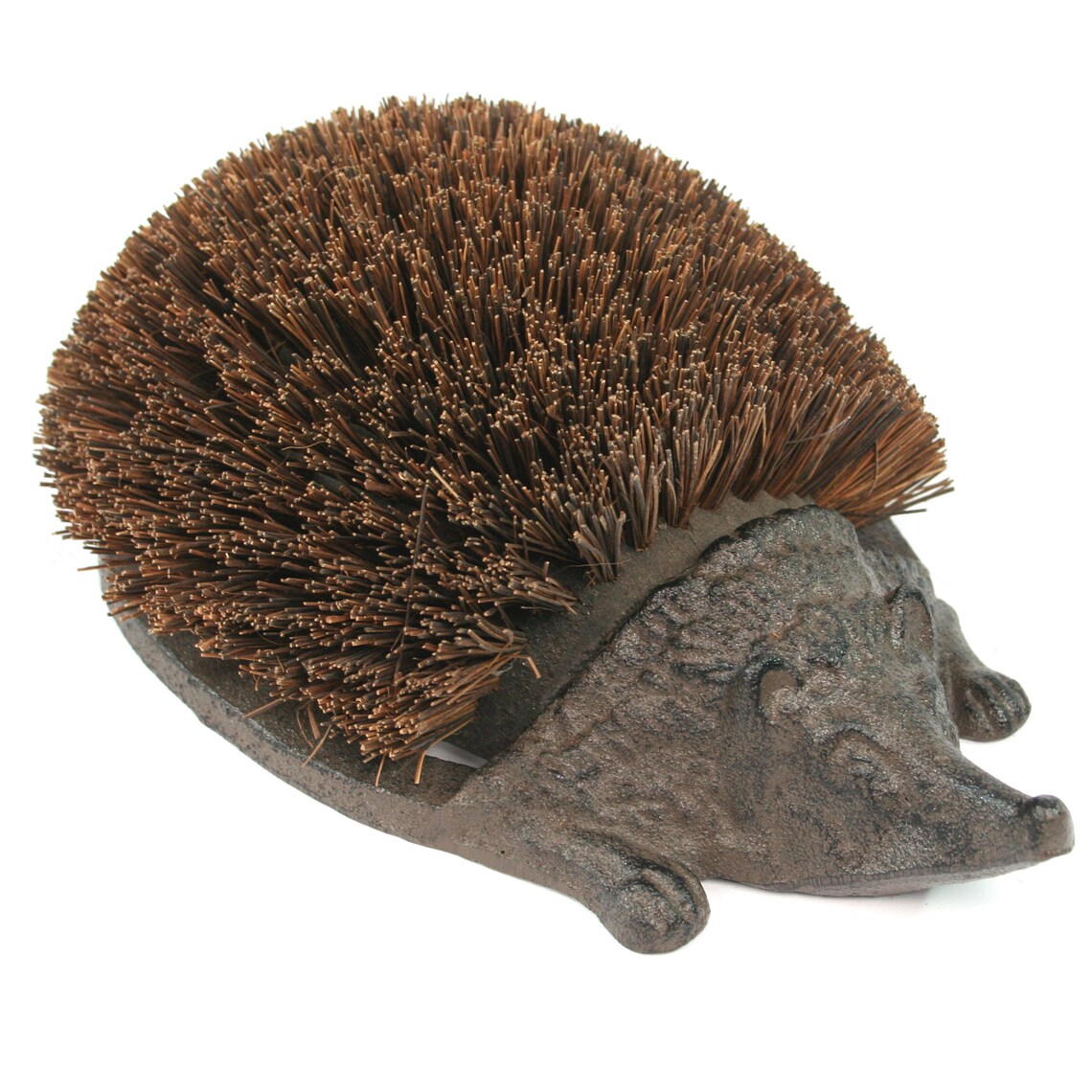 Cast Iron heavy duty boot brush & boot scraper in a hedgehog Etsy