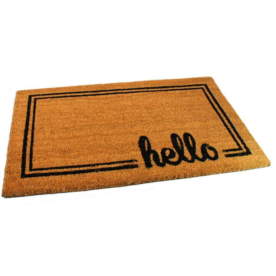 Large Thick Decorative Patterned Coir Door Mats with Nature Etsy