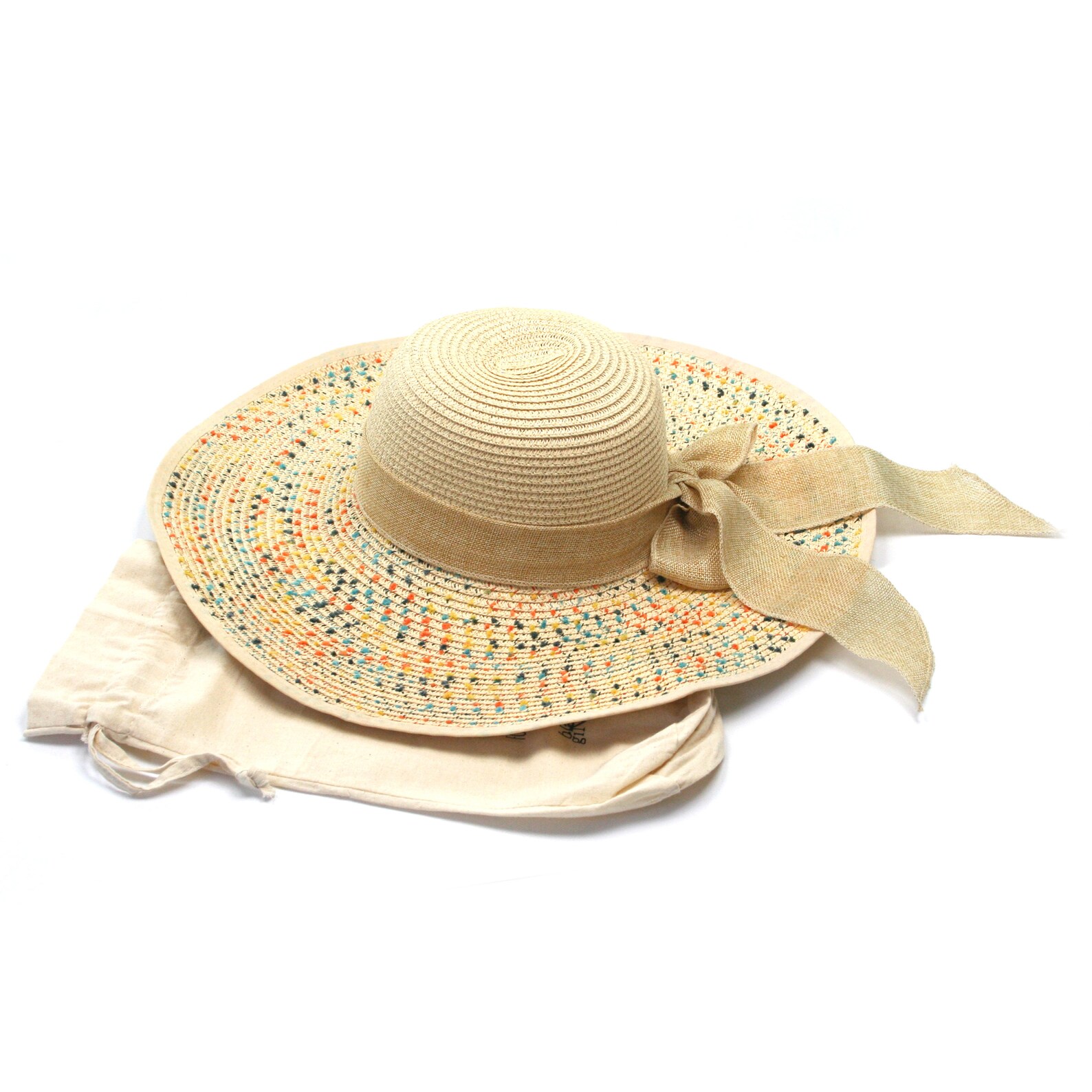 Folding Travel Sun Hat with a Wide Multicoloured Brim Etsy