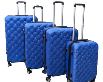 Lightweight and Durable ABS Hard Case 4 Piece Set Suitcase