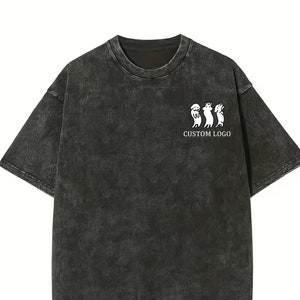 Custom Embroidered Text T Shirt, Custom Logo Shirt, Embroidered Tee, Custom Tee, Personalized Gifts, Customized Birthday Gift 24041501