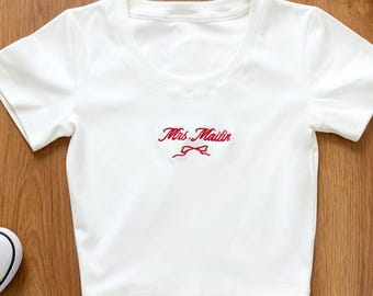 Custom Bride Shirt,Embroidered Baby Tee,Future Mrs. Shirt,Bride Tank,Engagement Gift,Wedding Gift For her,Bridesmaid Gift FF1604