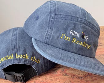 Custom Embroidered 5 Panel Hat, Personalized Text/Logo, Snapback