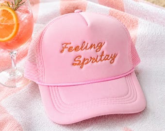 Custom Bachelorette Trucker Hat, Beach Party Hat, Embroidered Bride Tribe Hat, Destination Wedding Gift