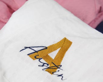 Custom Embroidered Waffle Robe: Personalized Spa Gift