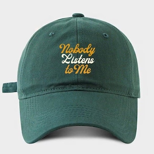 Anpassad hatt, broderad hatt, pappahatt, basebollkeps, herrhatt, personlig broderad kvinnoföreningskeps, grön hatt, initialkeps, unisex bollkeps