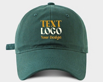 Custom Hat Embroidered Hat Dad Hat Baseball Cap Man Hat Personalized Sorority Embroidered Cap Green Hat Initial Cap Unisex Ball Cap