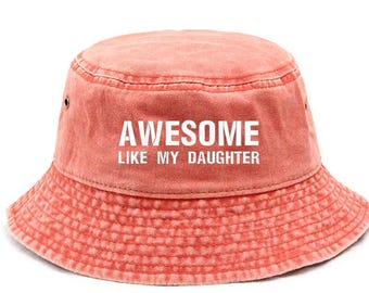 Custom Bucket Hat Embroidered Hat Custom Logo Embroidery name Bucket Hat Summer Hat Personalized Gift Vacation Travel Beach Bucket Hat