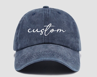 Custom Washed Dad Hat Embroidered Dad Cap Unstructured Gym Cap Bachelor Party Bachelorette Party Gift Adjustable cap business merch