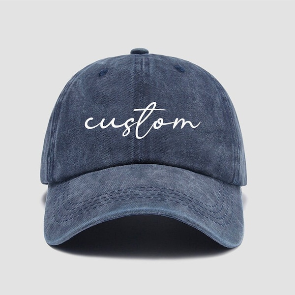 Custom Washed Dad Hat Embroidered Dad Cap Unstructured Gym Cap Bachelor Party Bachelorette Party Gift Adjustable cap business merch