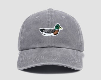 Chapeau personnalisé Casquette de canard brodée chapeau vintage Casquette initiale Casquette de balle personnalisée Anniversaire Saint-Valentin Cadeau Papa Chapeau Cadeau pour elle