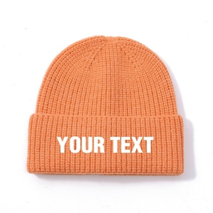 Personalized Embroidered Beanie Winter Hat Classic Beanies for Adults Winter Beanies Warm Hats Custom Beanie Custom Logo/Text Hats