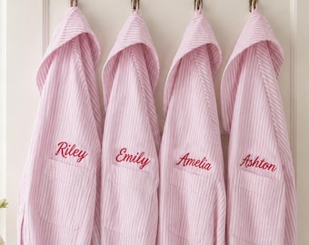 Personalized Bridesmaid Gift Shirt, Custom Embroidered Cuff Button Down Shirt, Bridal Party Getting Ready Shirt, Bachelorette Party Gift F07
