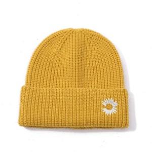 Custom Logo Beanie Personalized Custom Embroidered Beanie Daisy Hat Custom text Personalize Your Beanie Custom Beanie Beanie