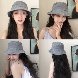 GEANBAYE Bride Bucket Hat - White Cotton Blend, Wide Brim For Sun Protection, Bachelorette Gift