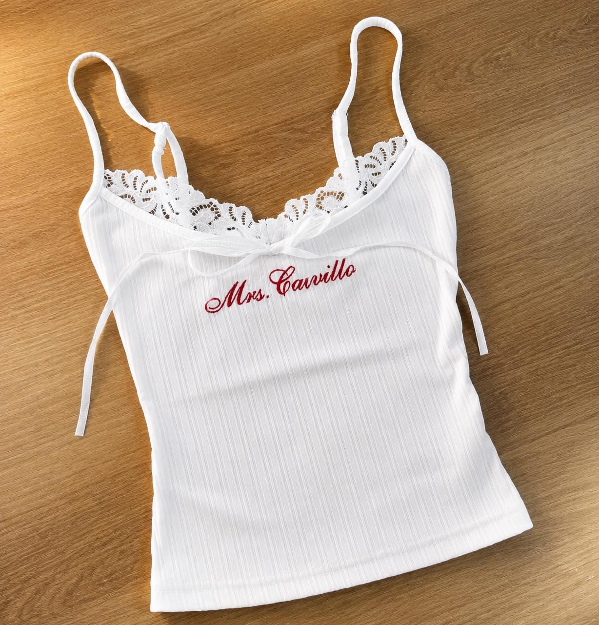 Custom embroidered bride lace tank, Wife of the Party Shirt, Bridal…