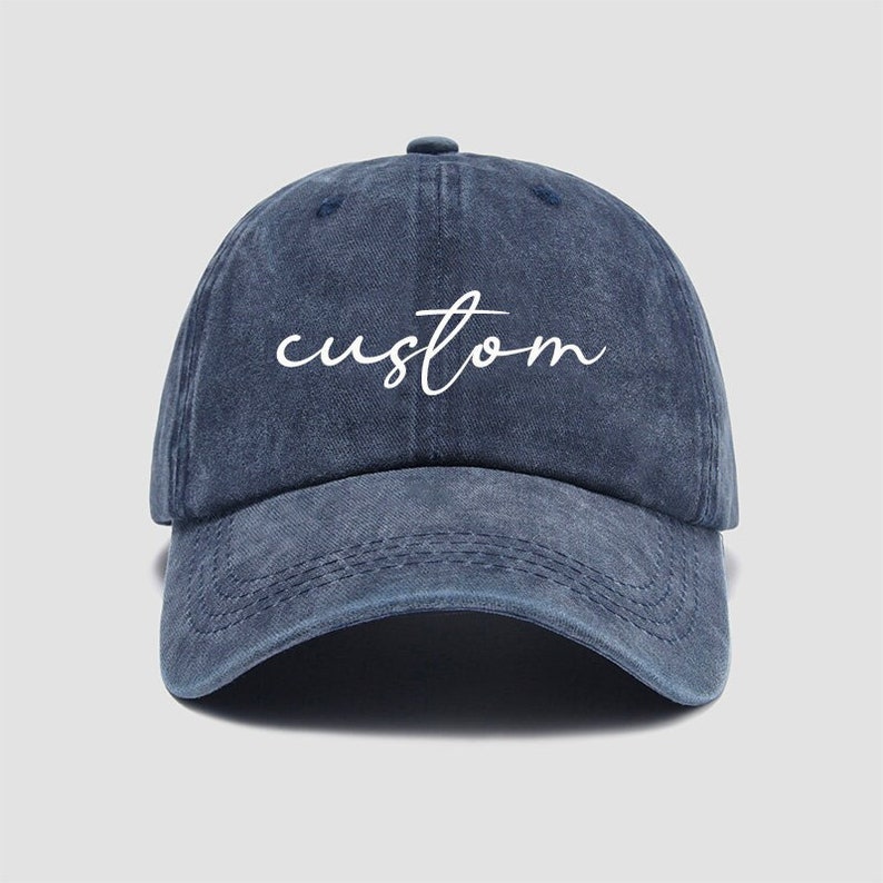 Custom Washed Dad Hat Embroidered Dad Cap Unstructured Gym Cap Bachelor Party Bachelorette Party Gift Adjustable cap business merch zdjęcie 1