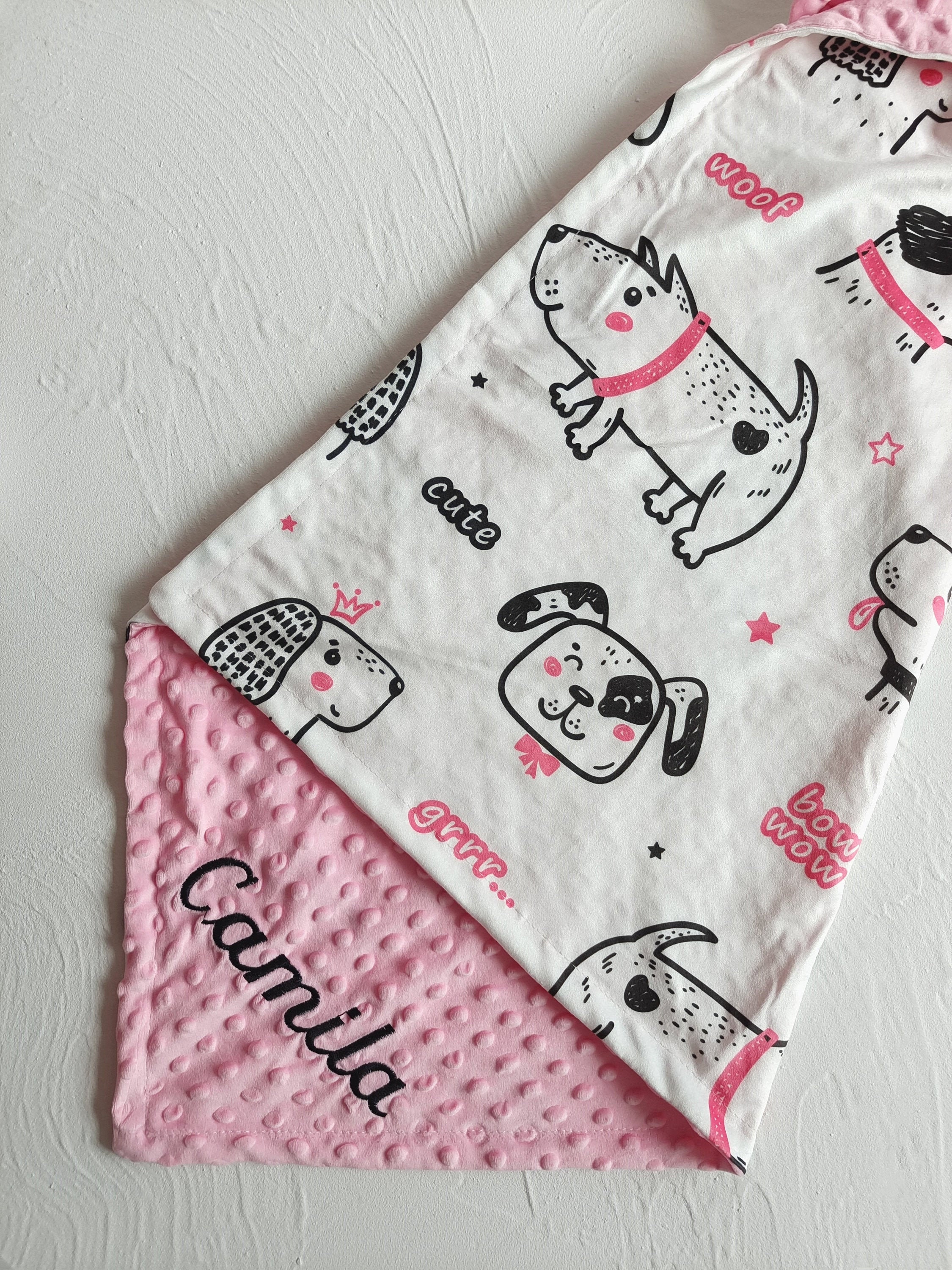 Dog Blanket Personalized Puppy Blanket Embroidered Name Etsy