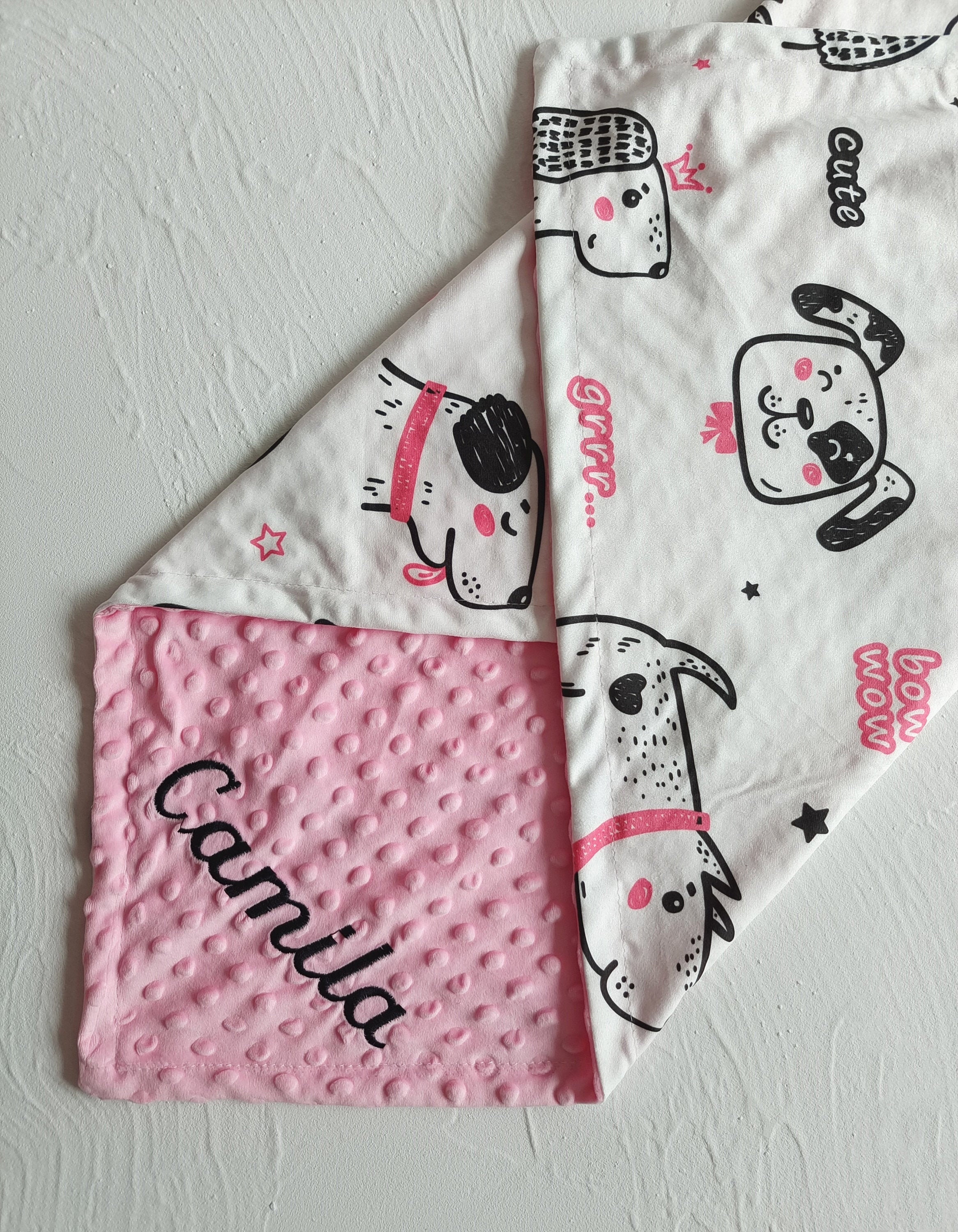 Dog Blanket Personalized Puppy Blanket Embroidered Name Etsy