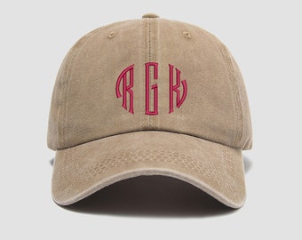 Personalisiertes Gruppenlogo Werbung bestickte Baseballmütze Monogramm Mütze personalisierte Baseballmütze für Frauen bestickt Papa Hut Geschenk für ihn