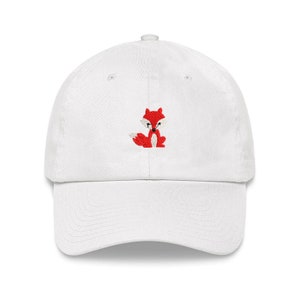 Embroidered fox hat Optional pattern embroidery hat Unisex Embroidered Baseball Cap hat personalized woman sorority hat Bridal party gifts