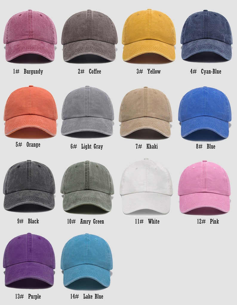 Custom Washed Dad Hat Bestickte Dad Cap Unstrukturierte Gym Cap Junggesellenabschied Bachelorette Party Geschenk Verstellbare Mütze Business Merch Bild 7