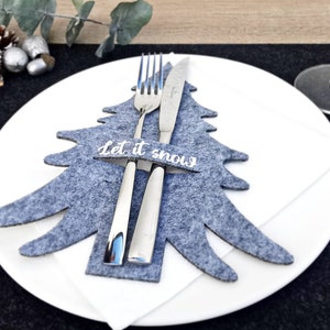 Cutlery Holder Christmas Tree - Felt Cutlery Holder - Table Decoration - Gift Idea