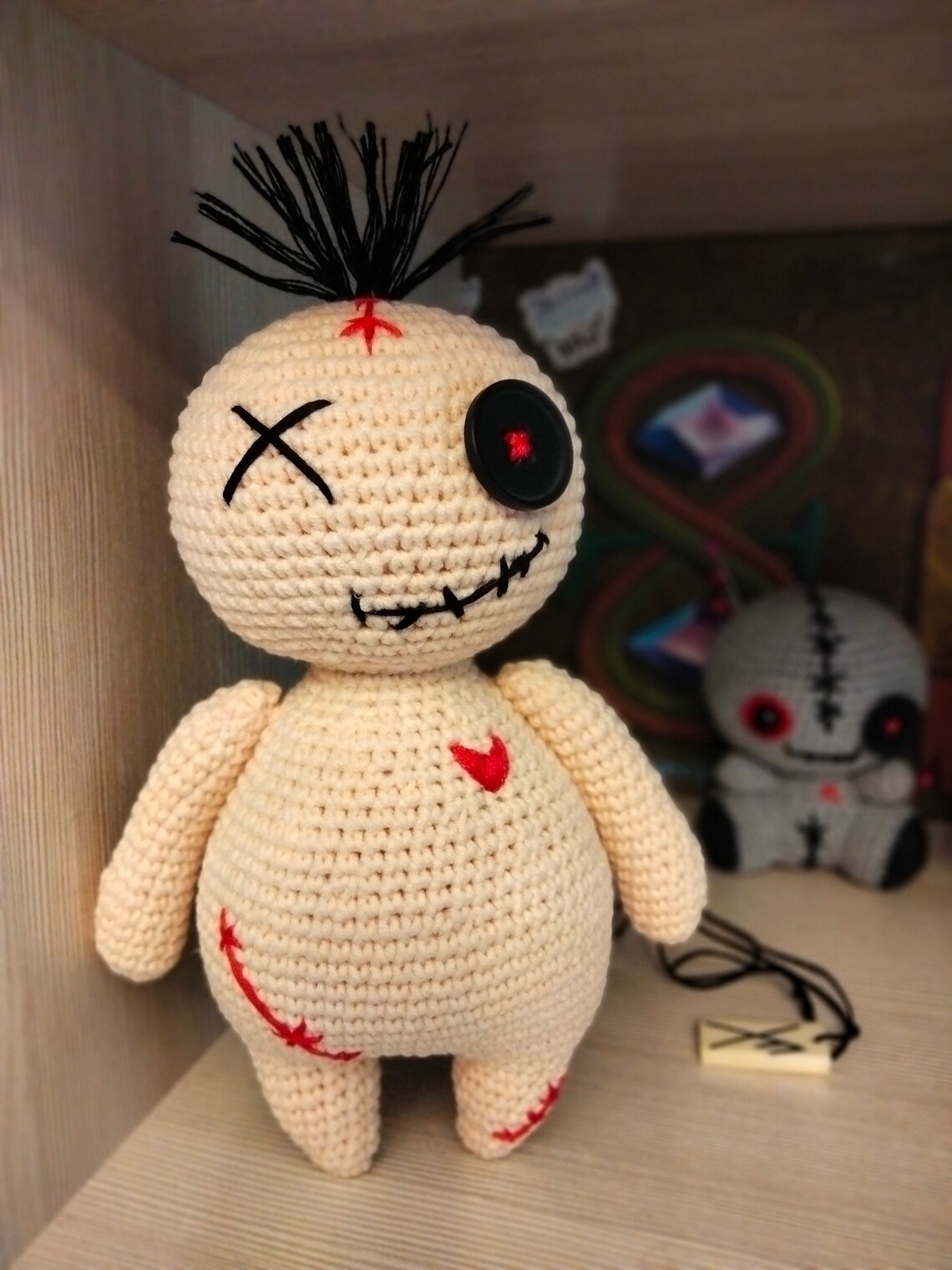 Jolie poupée vaudou au crochet Poupée vaudou poupée monstre Etsy