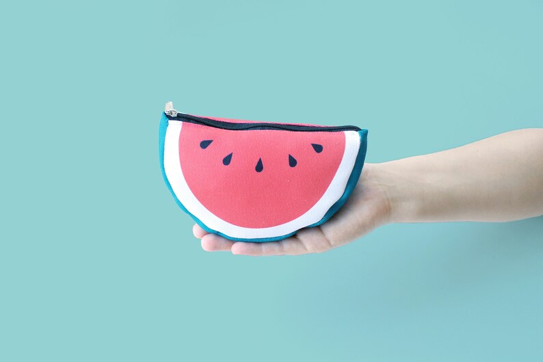 Cards purse Travel bag Coins purse Beach bag Textile case Watermelon purse Makeup purse zipped bag