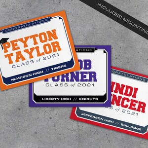 Customized Graduation Yard Sign | 18&quot; x 24&quot; Personal Yard Sign  | Graduation Lawn Sign | Graduation Decoration | High School Graduation