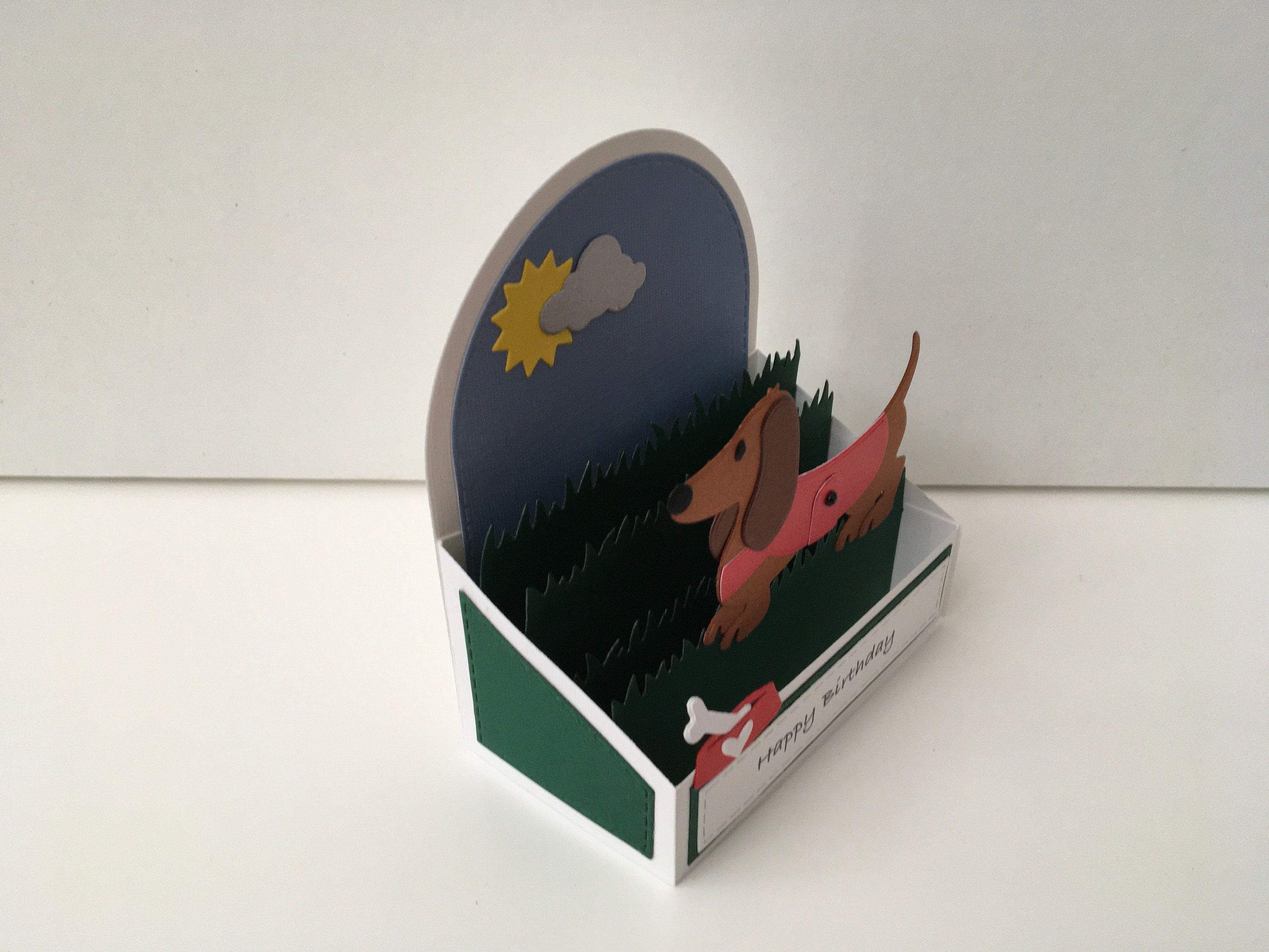 Handmade Pop up Dachshund Dog Card - Etsy UK