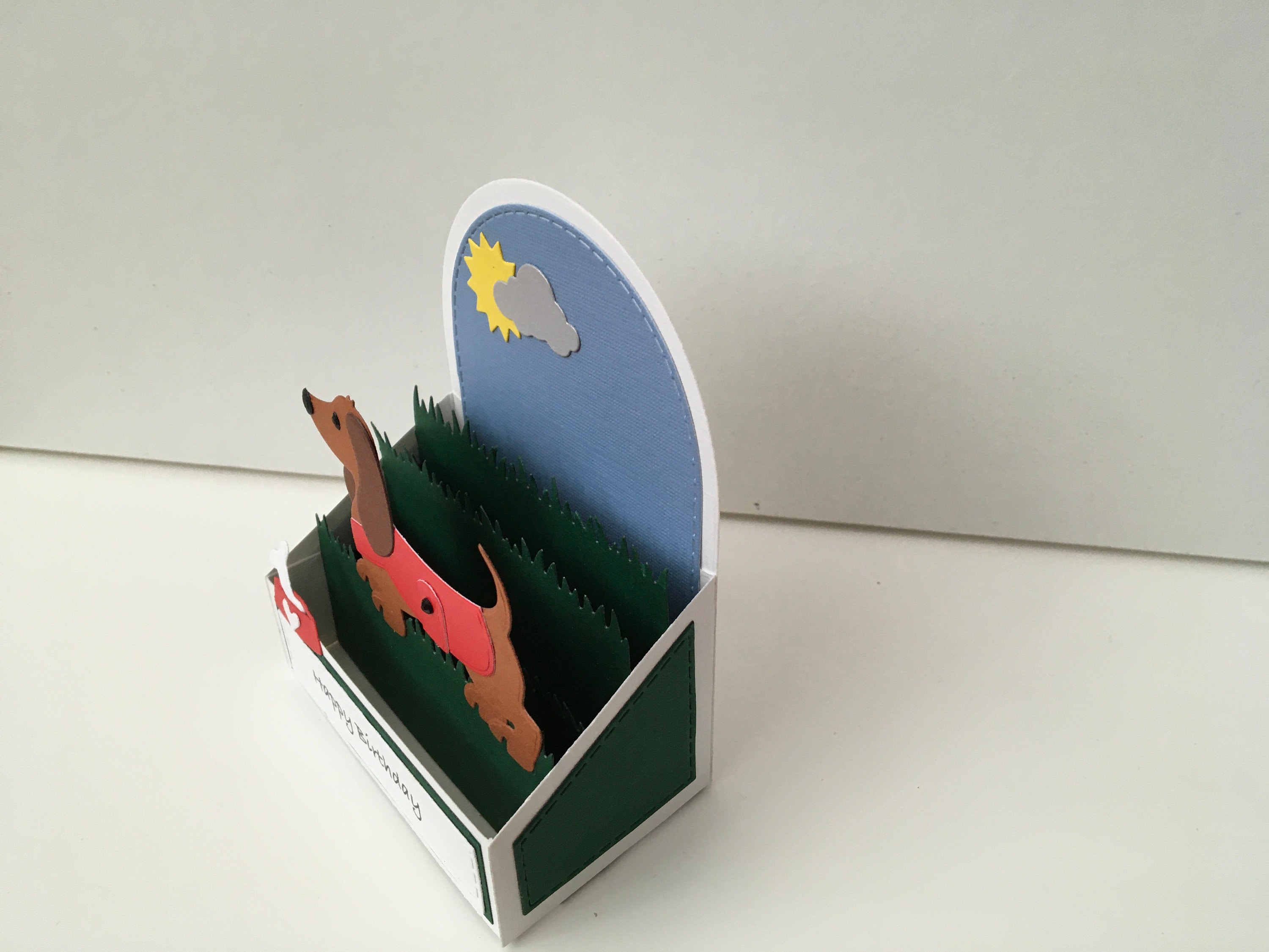 Handmade Pop up Dachshund Dog Card - Etsy UK