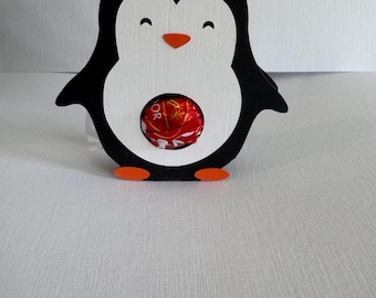 6 x Portavasos de Chocolate Lindt con Forma de Pingüino